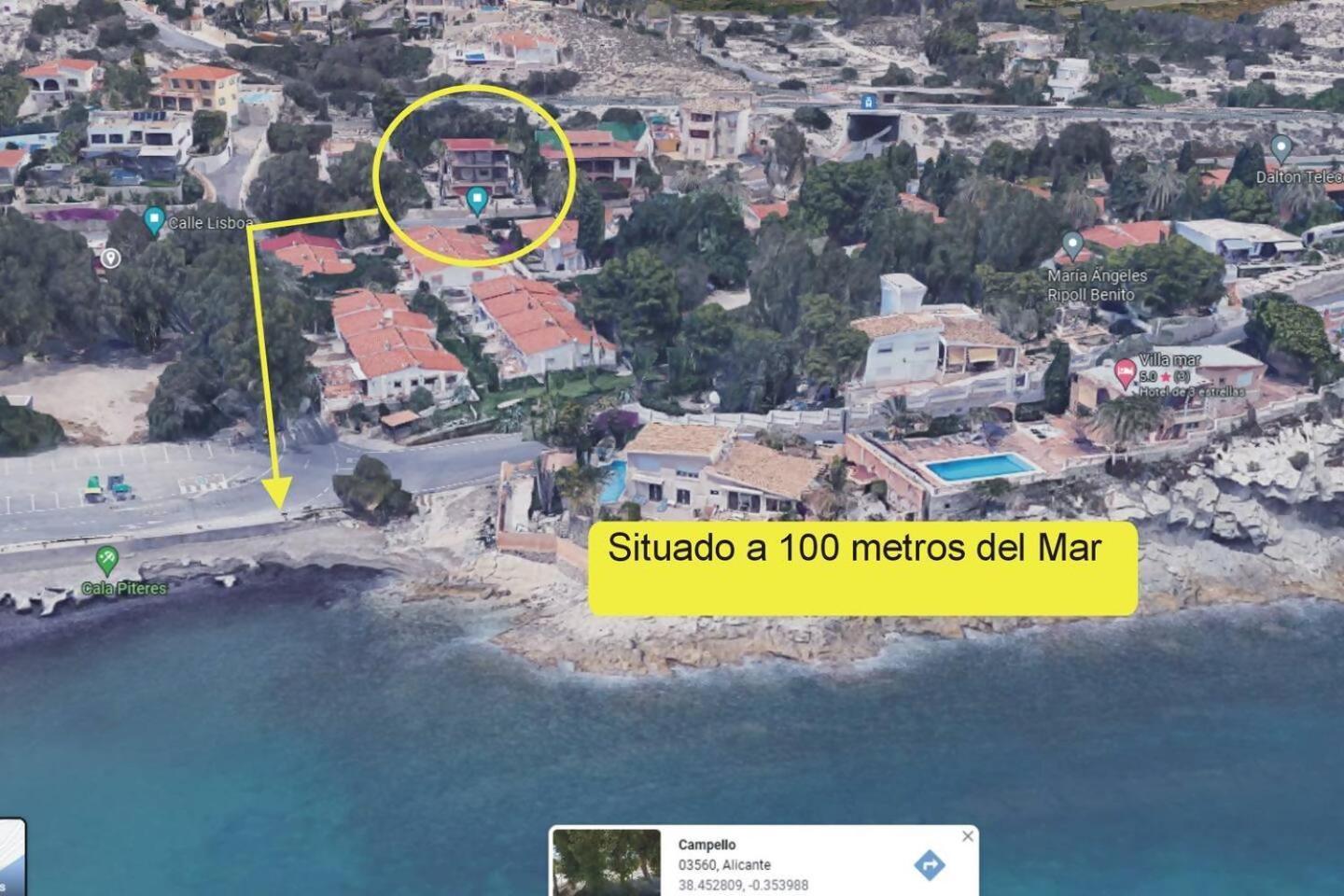 Casona Del Mar Terraza Y Vistas Al Mediterraneo El Campello Exteriér fotografie